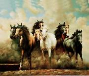 unknow artist Horses 046 china oil painting artist